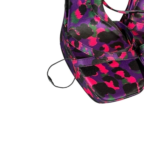 Zara Printed Platform Sandal. Pink Purple Black Size 38 / 7.5 #869 NWOT - Picture 11 of 11